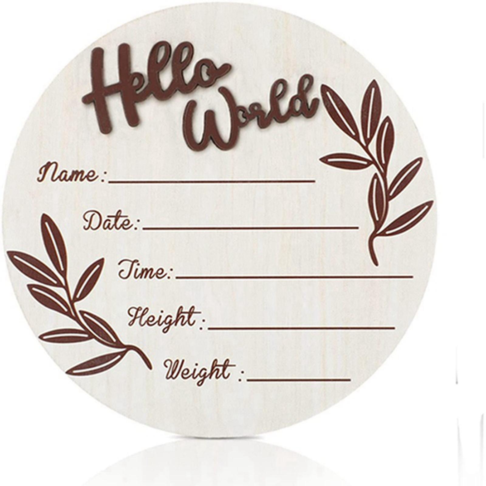 Milestone Card Set - Set of 18 Wooden Baby Milestone