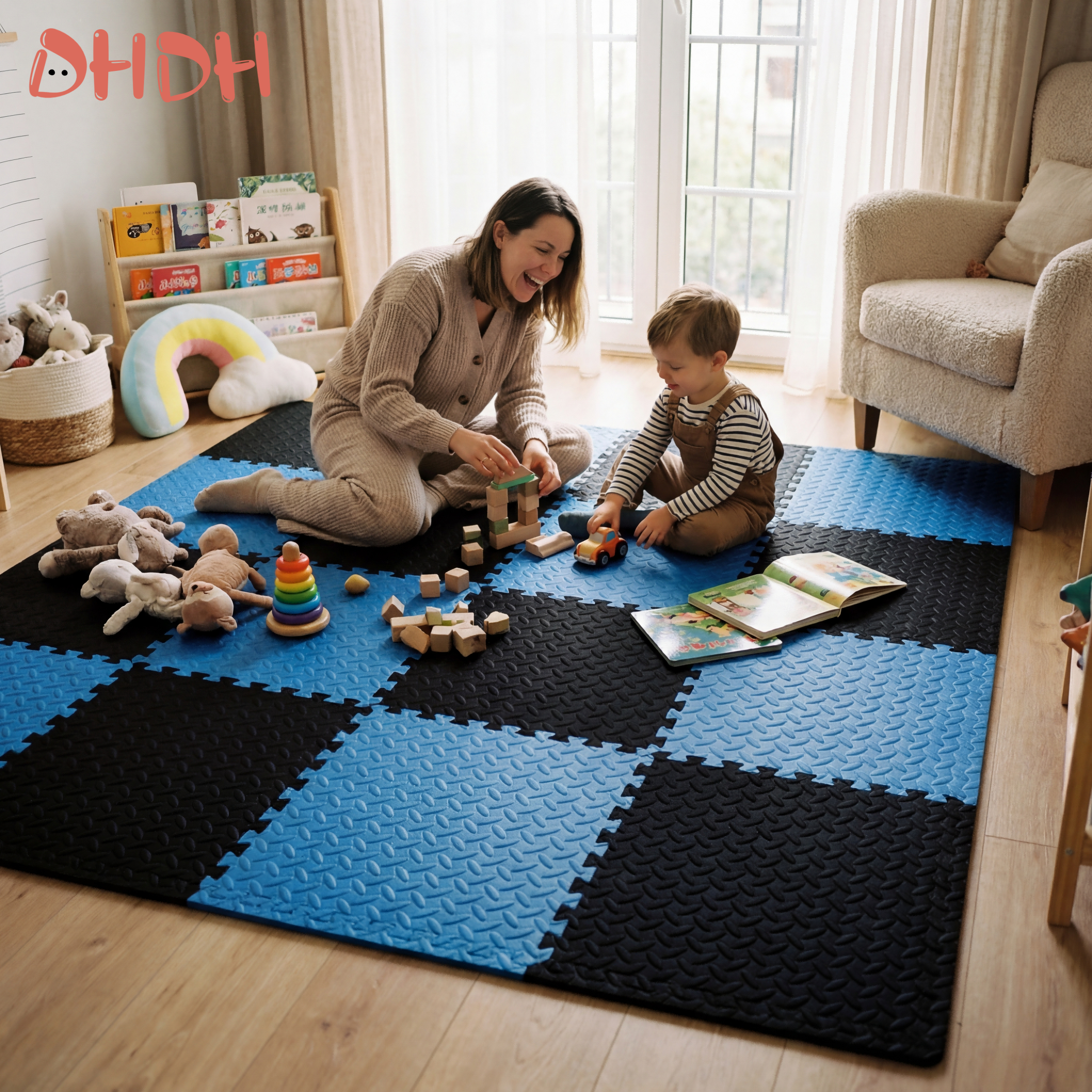 Baby Mattress Waterproof - 30x30cm EVA Puzzle Mat – Thick