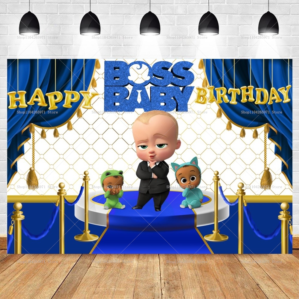 Baby Nursery Hanging Decor - Boss Baby Cartoon Backdrop Lovely Baby