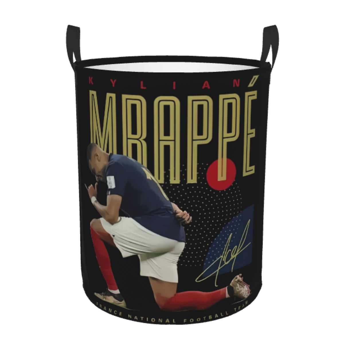 Laundry Hamper Nursery - Custom Mbappes KM Football Soccer Star