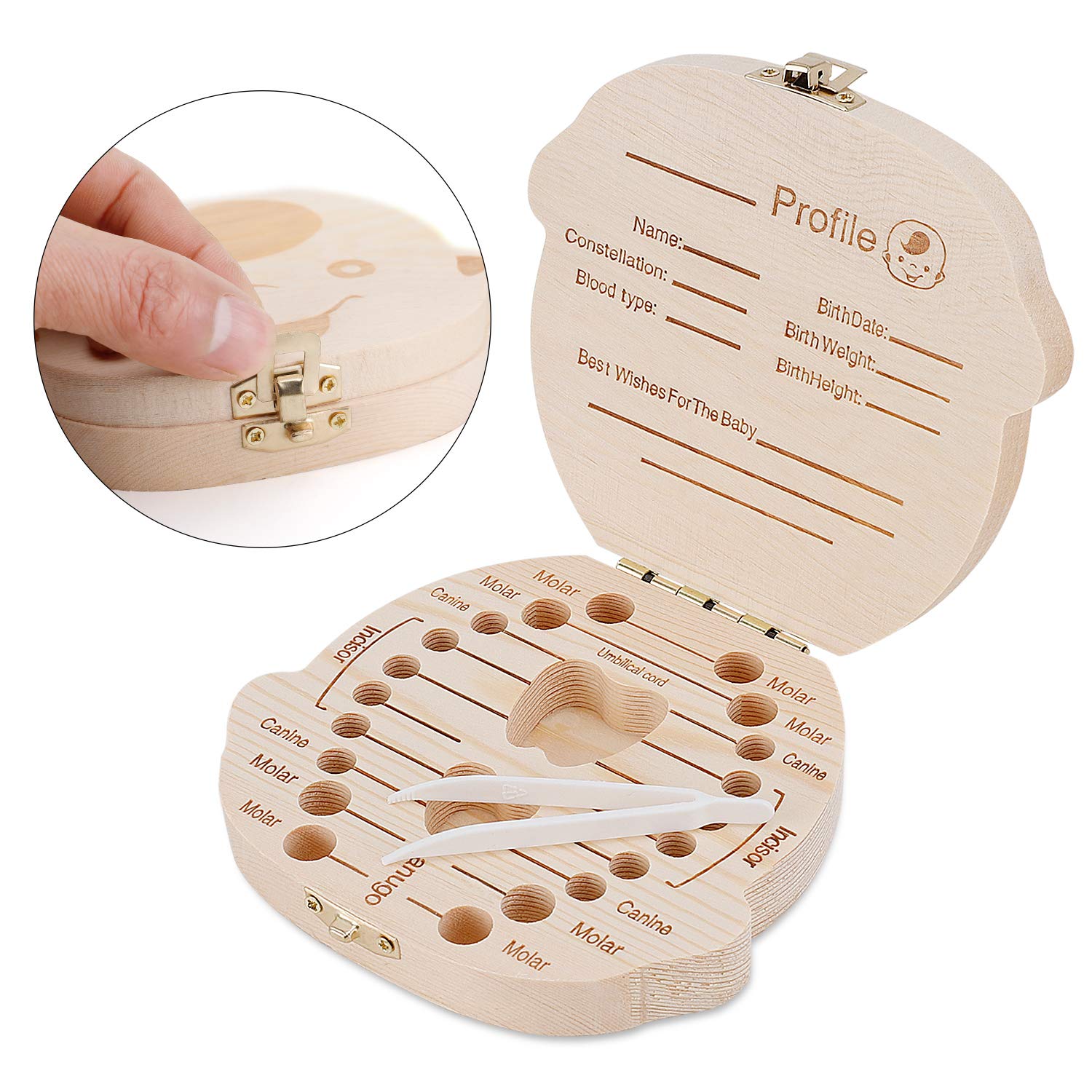 Baby Keepsake Box - 1PCS New Design Pine Wooden Baby