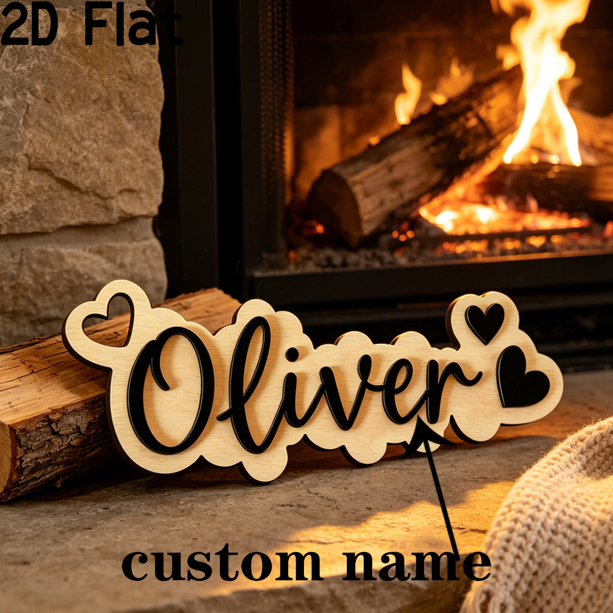 Baby Nursery Usa - 1Pc Custom Love Decor Wooden Acrylic
