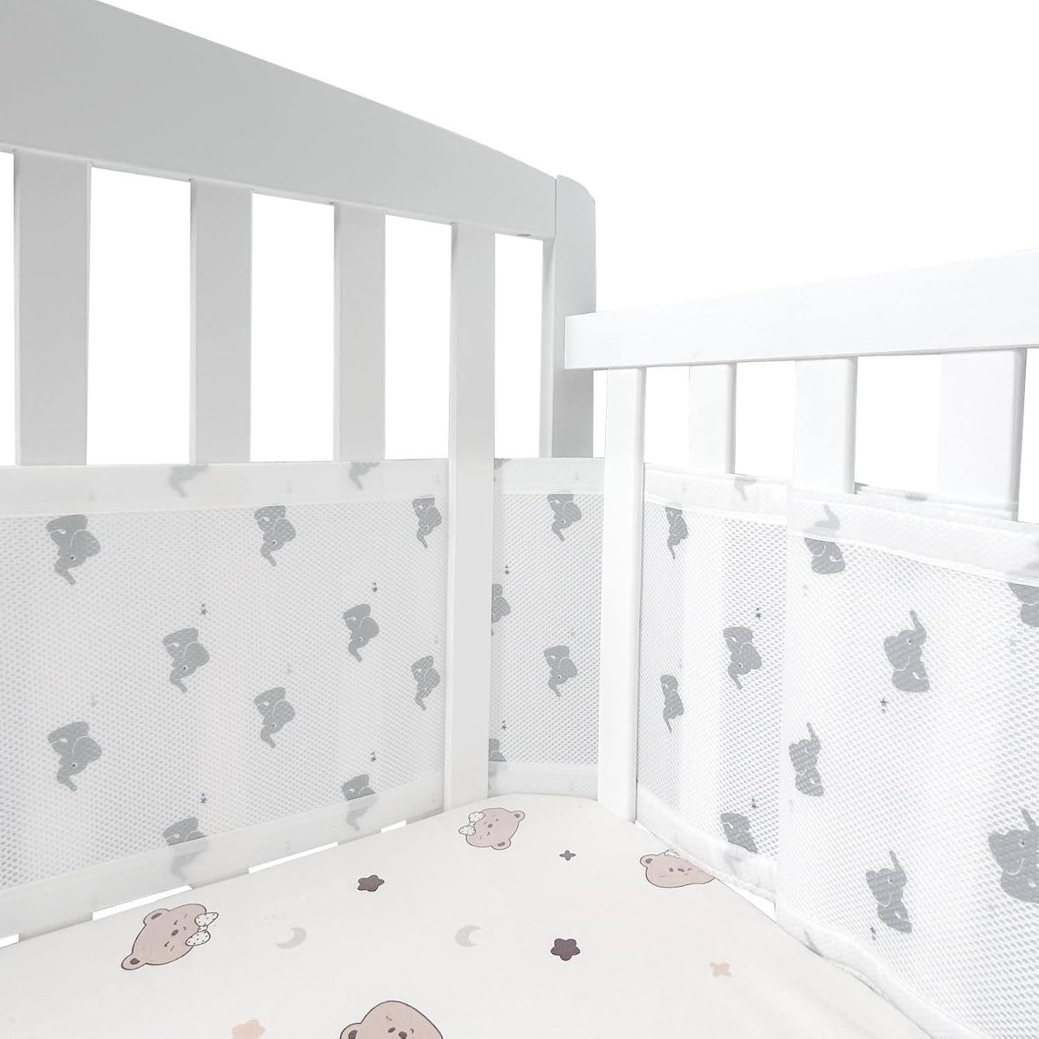 Baby Nursery Sale - 2Pcs Set Breathable Mesh Crib Girth