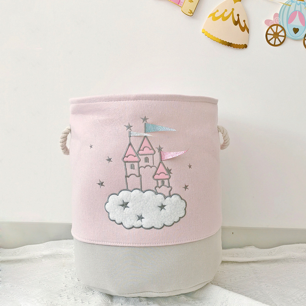 Laundry Hamper Nursery - Large Pink Laundry Basket Kids Toys
