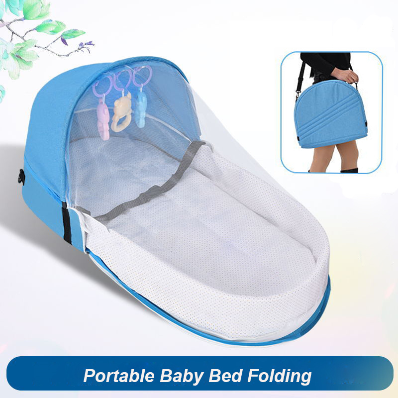 Baby Nursery Items - Baby Bed Crib Convenient Folding Anti-crush