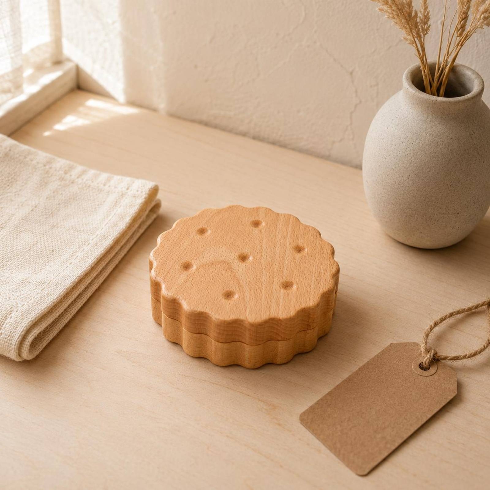 Baby Keepsake Box - Milk Tooth Keepsake Box Natural Wood