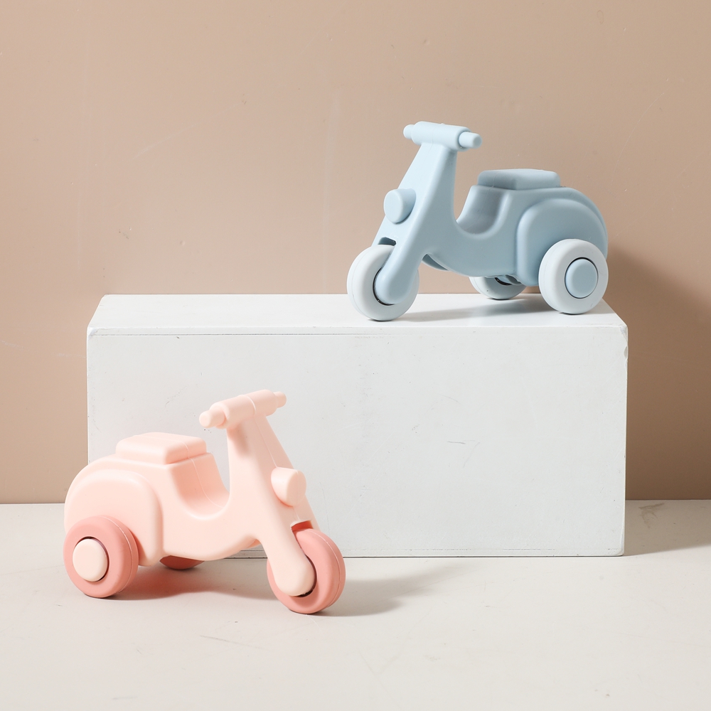 Baby Nursery Things - Baby Toys Montessori Silicone Electric Motorcycle