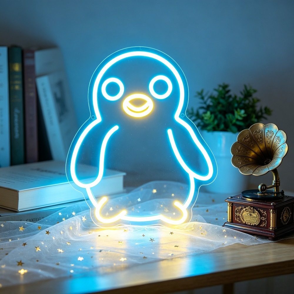 Baby Nursery Colors - Cute Penguin Neon Sign LED Animal
