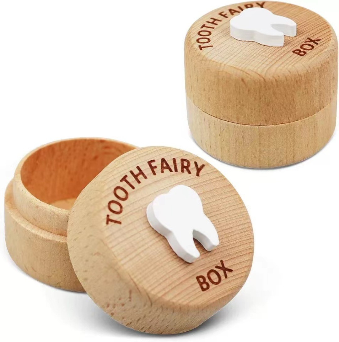 Baby Keepsake Box - 1pcs Wooden Baby Tooth Keepsake Box