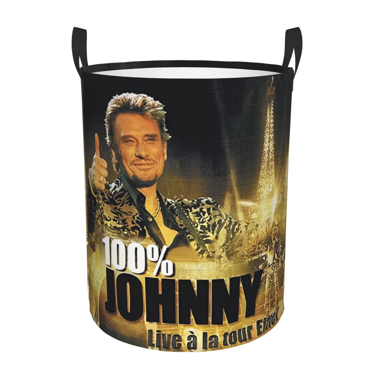Laundry Hamper Nursery - Johnny Hallyday Laundry Basket Collapsible French