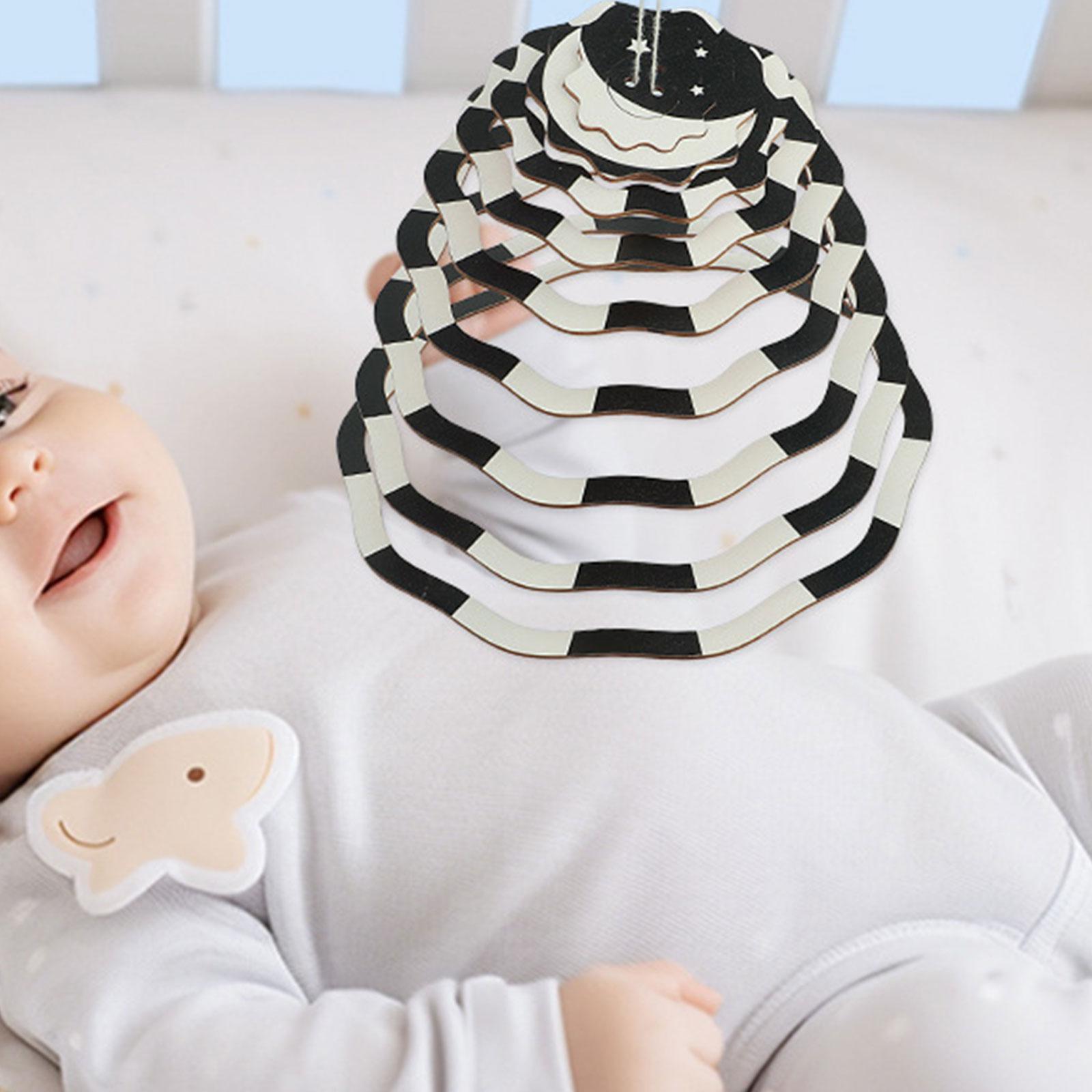 Baby Nursery Items - Crib Mobile Sensory Toy ,Black and