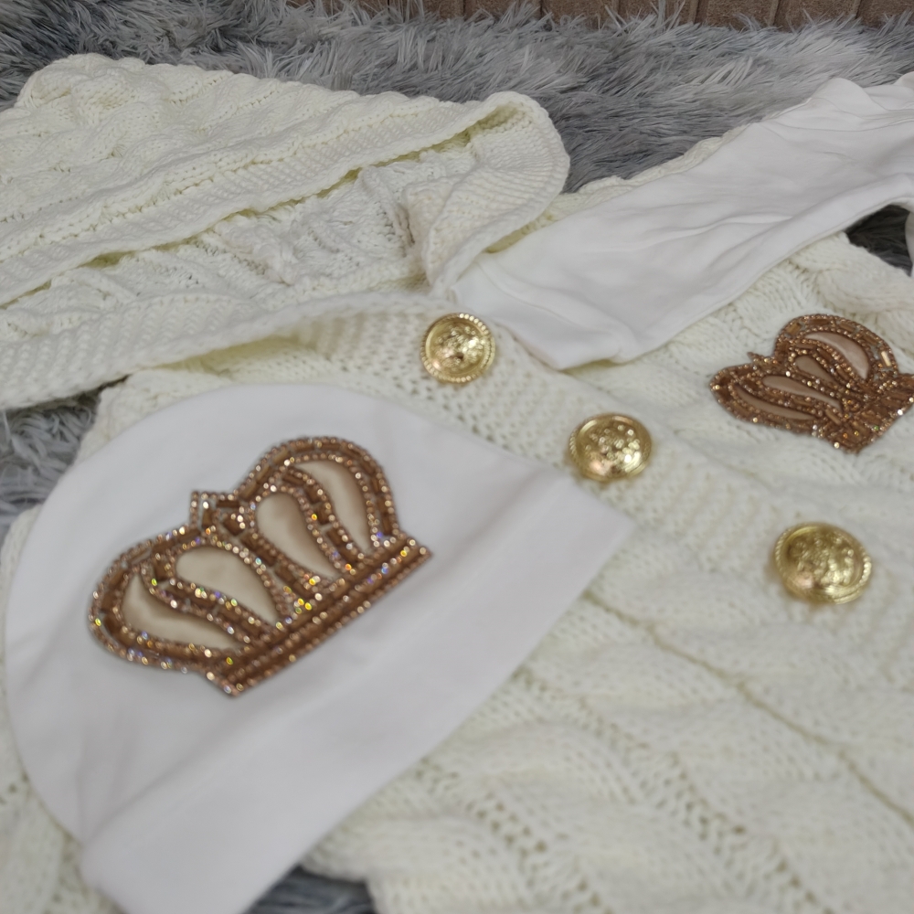 Baby Nursery Outfits - Newborn Girl Pink Layette Outfit Personalized