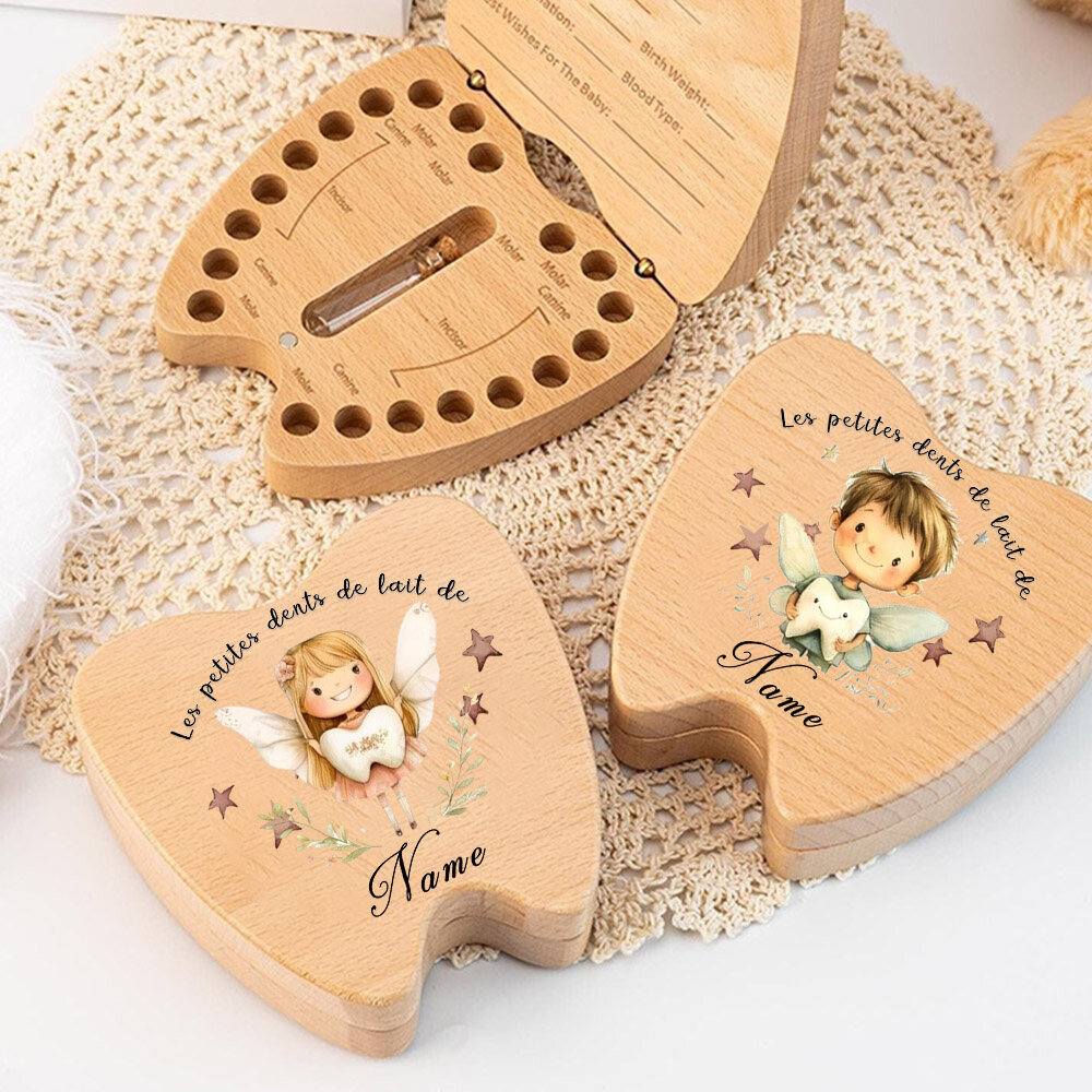 Baby Keepsake Box - Personalized Tooth Fairy Box Baby Teeth