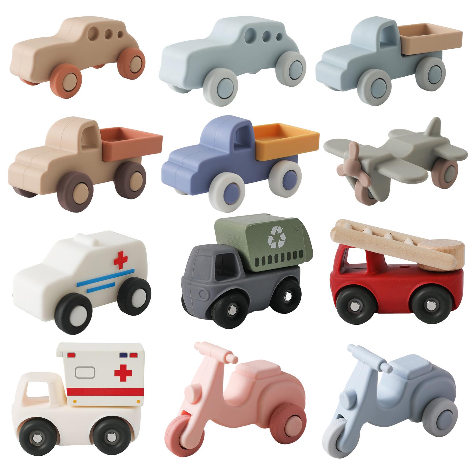 Baby Nursery Things - Baby Toys Montessori Silicone Car 0