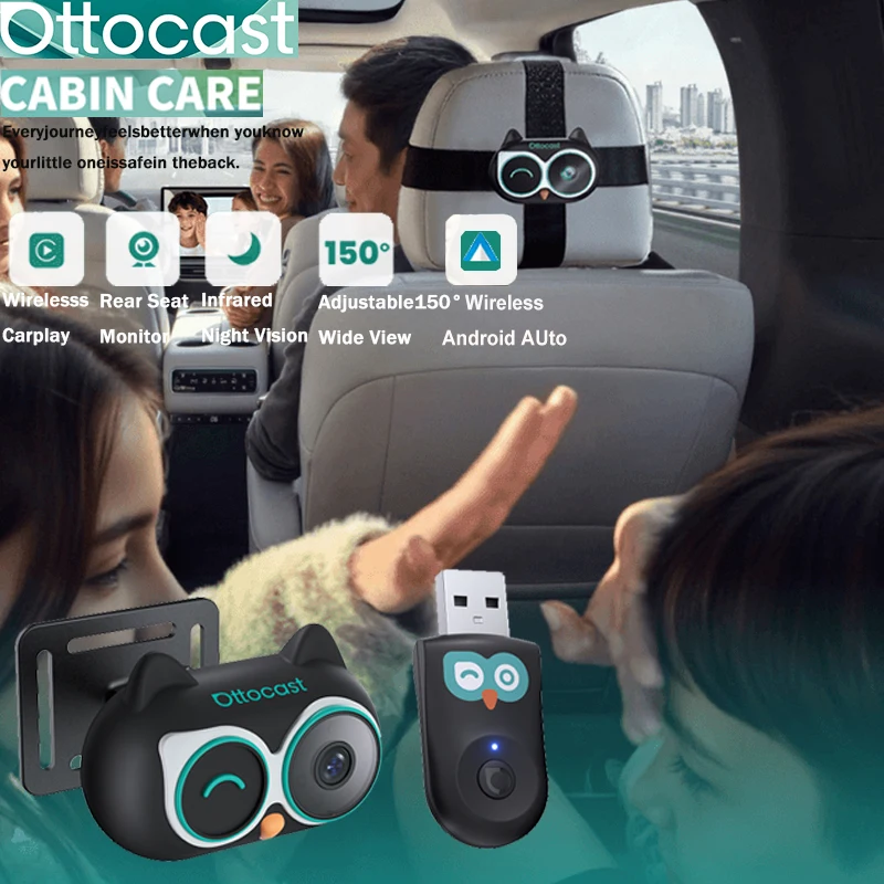 Wearable Baby Monitor - Ottocast Cabin Care Wireless CarPlay Adapter