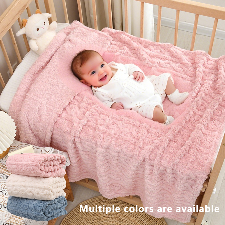 Baby Nursery Colors - 1 Coral Fleece Blanket for Babies