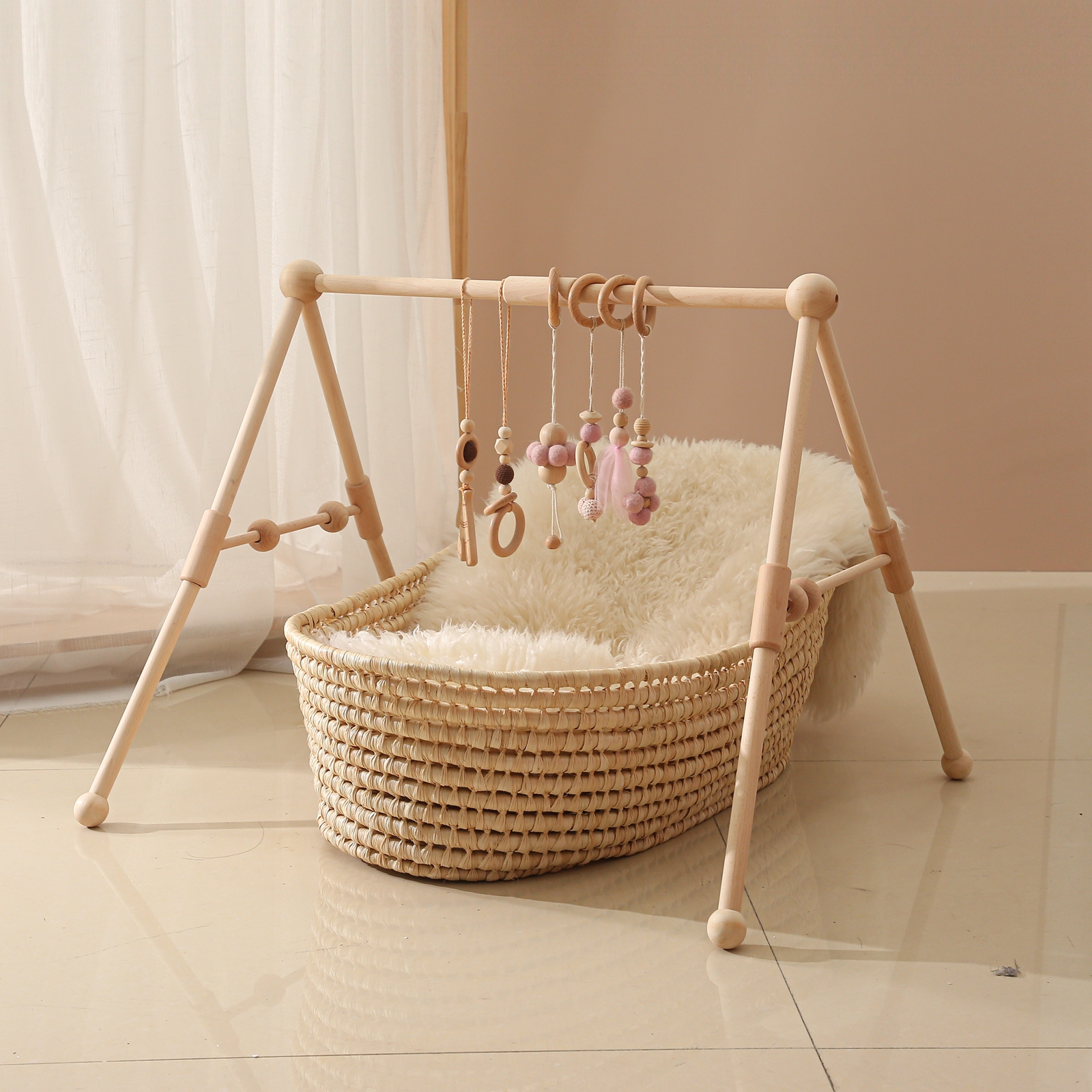 Baby Nursery Items - Baby Wooden Toys Play Gym Ordic