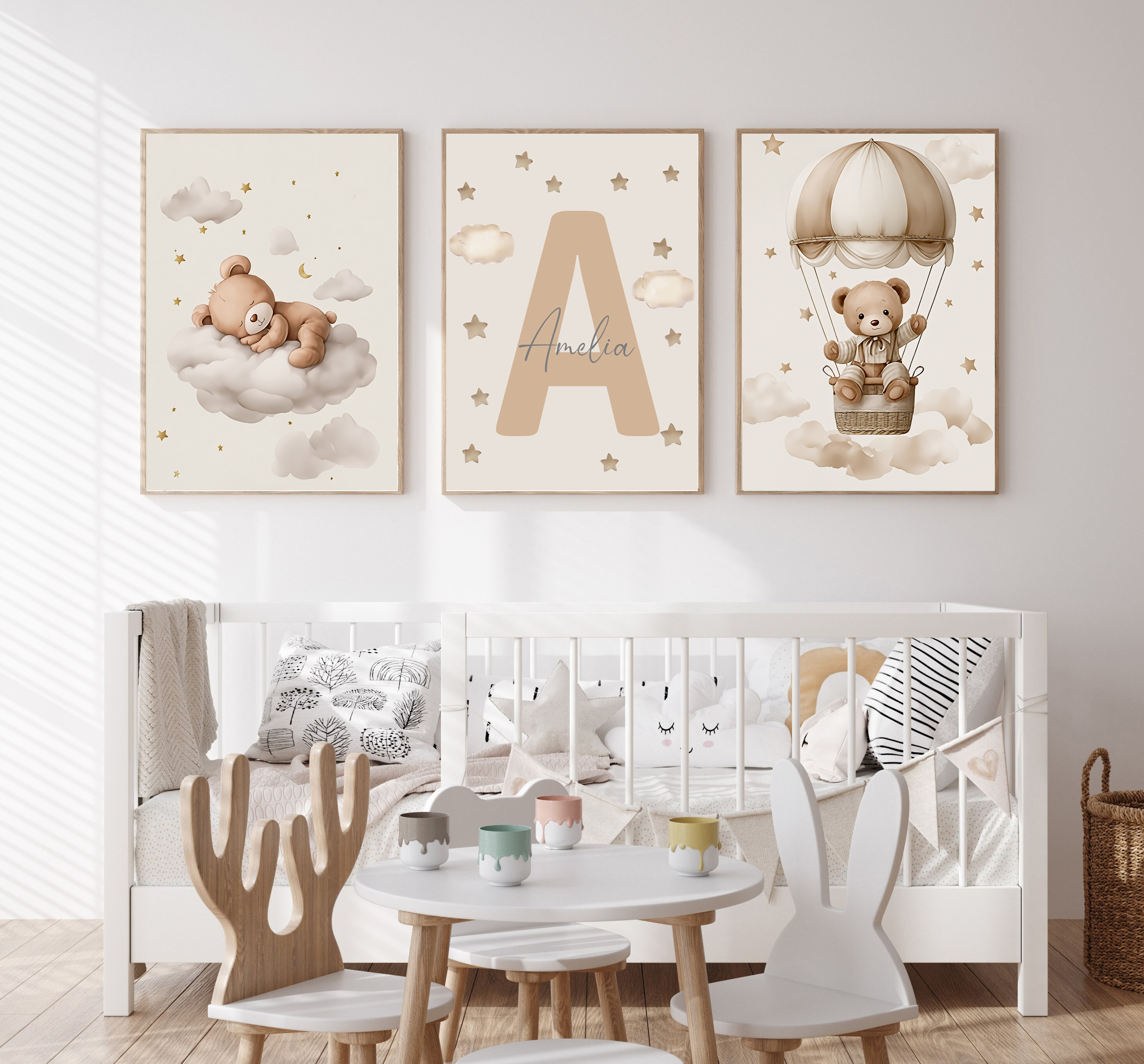 Baby Nursery Items - 3pcs/set Bohemian Teddy Bear Animal Custom