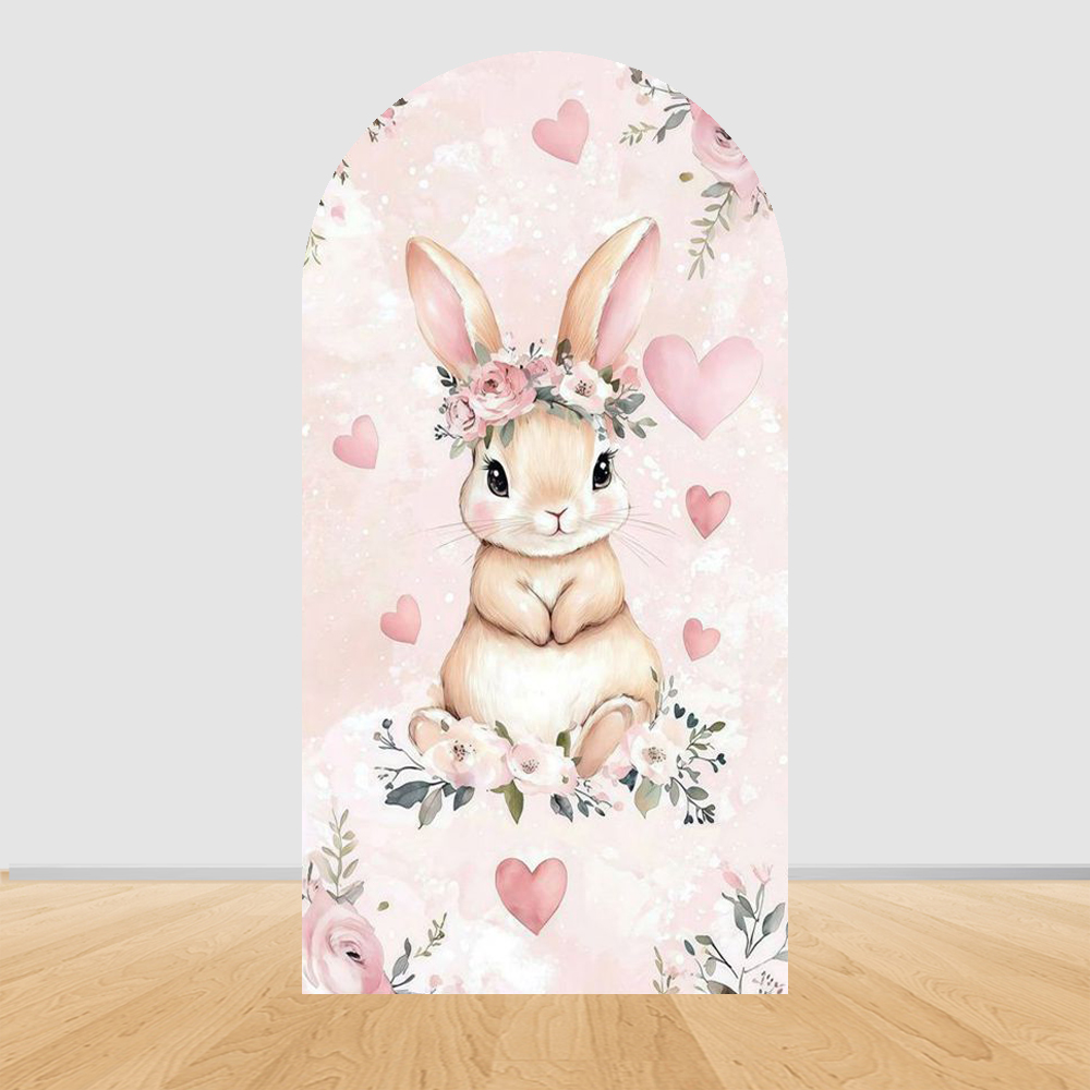 Baby Nursery Hanging Decor - Easter Bunny Arch Backdrop, Rabbit Decor