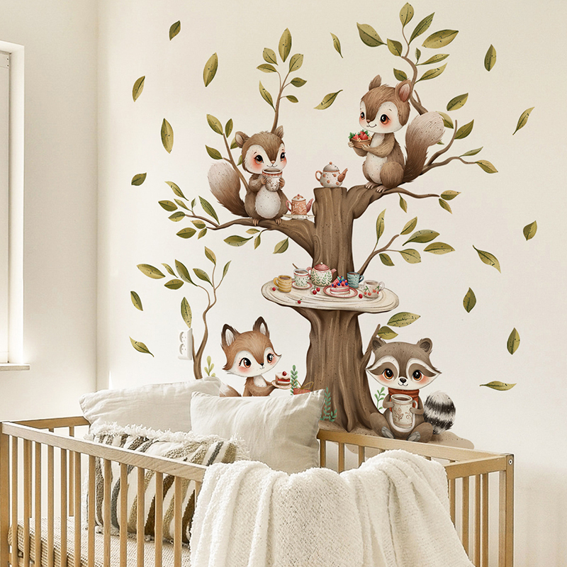 Cartoon Animal Squirrel Tree T - Baby Nursery Tree recension och pris