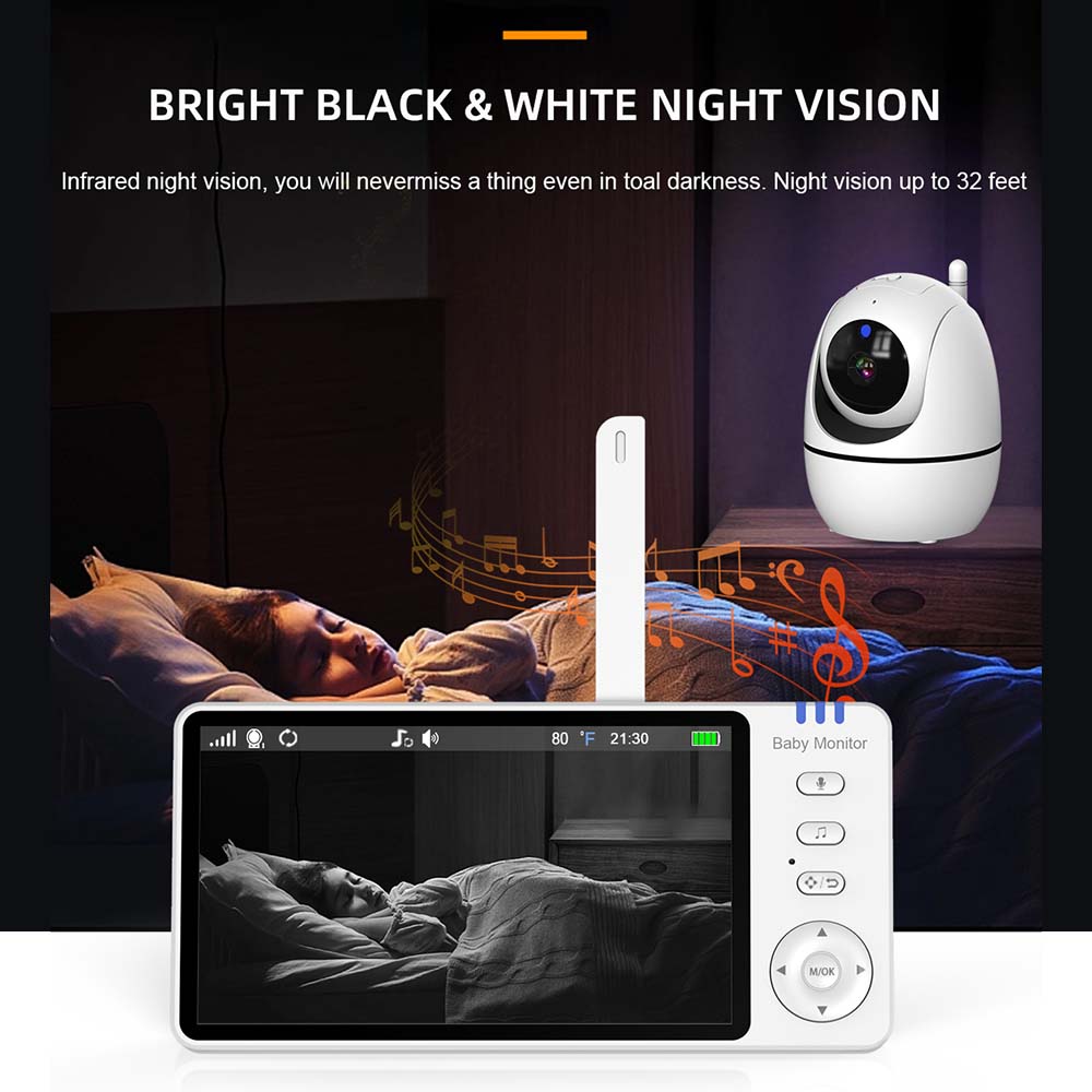 5 Inch Video Baby Monitor Indo - Wearable Baby Monitor recension och pris