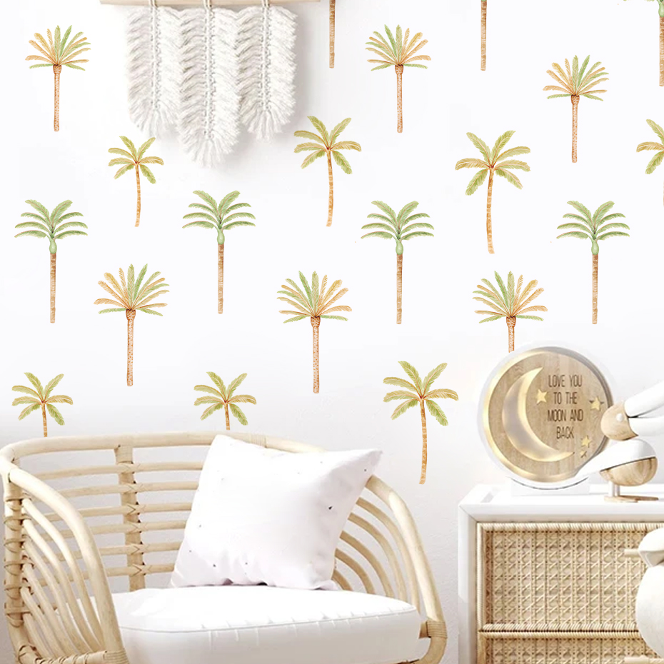 Boho Coconut Palm Tree Wall St - Baby Nursery Tree recension och pris