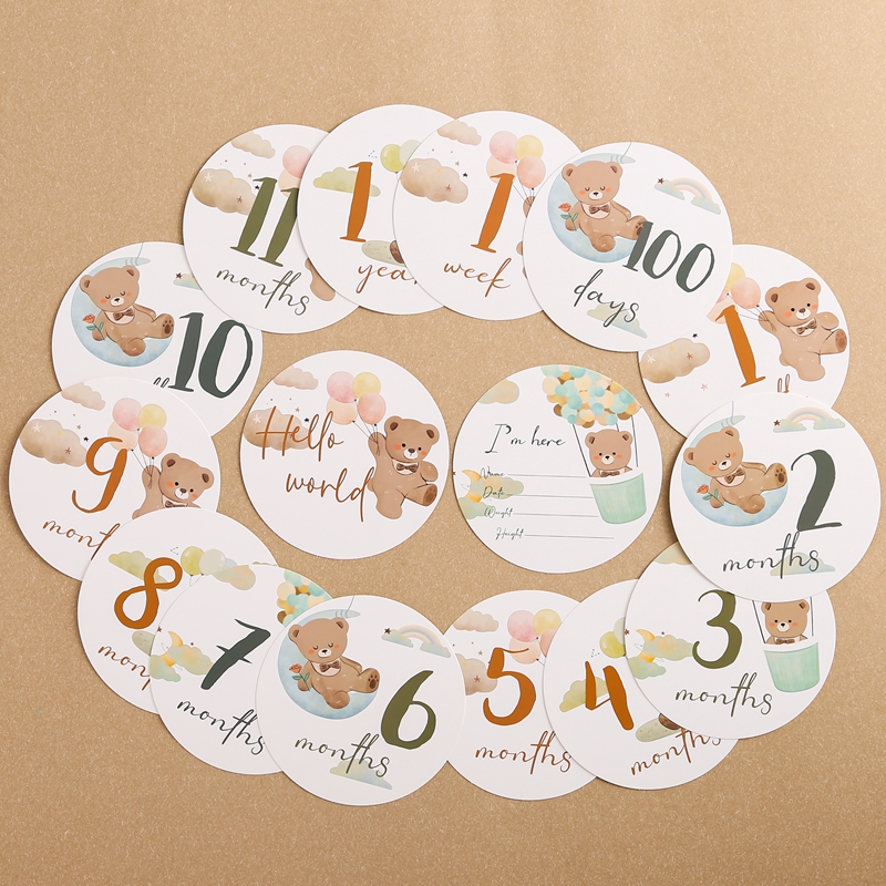 Baby Paper Milestone Number Mo - Milestone Card Set recension och pris