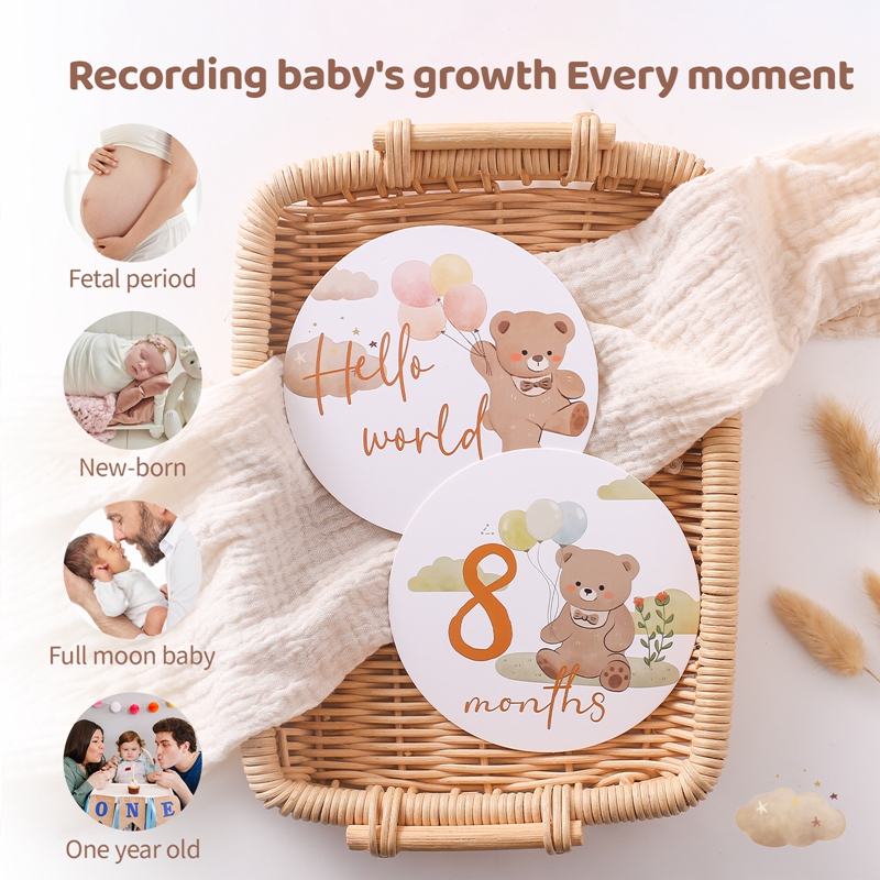 Baby Paper Milestone Number Mo - Milestone Card Set recension och pris