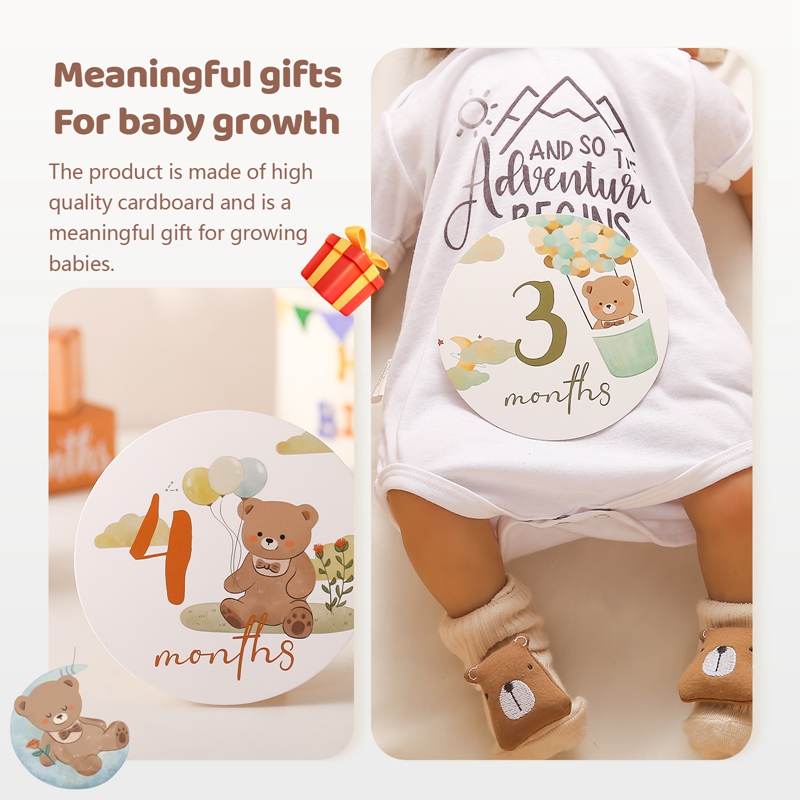 Baby Paper Milestone Number Mo - Milestone Card Set recension och pris