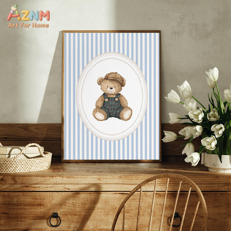 Watercolor Teddy Bear Nursery  - Baby Nursery Furniture Sets recension och pris