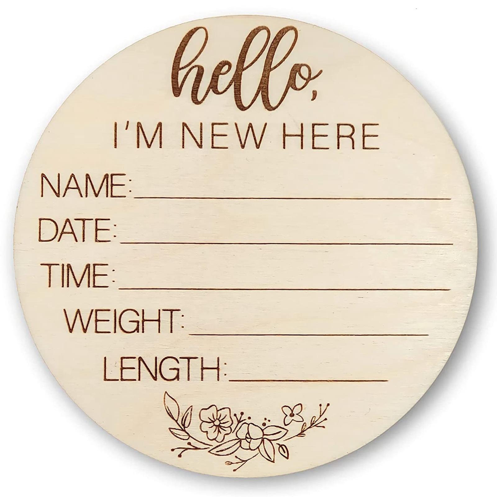 Set of 18 Wooden Baby Mileston - Milestone Card Set recension och pris