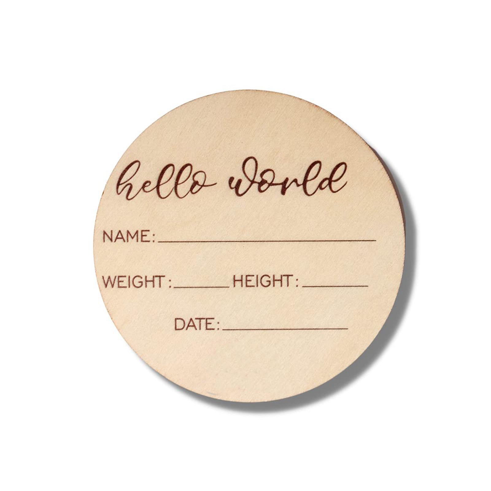 Set of 18 Wooden Baby Mileston - Milestone Card Set recension och pris