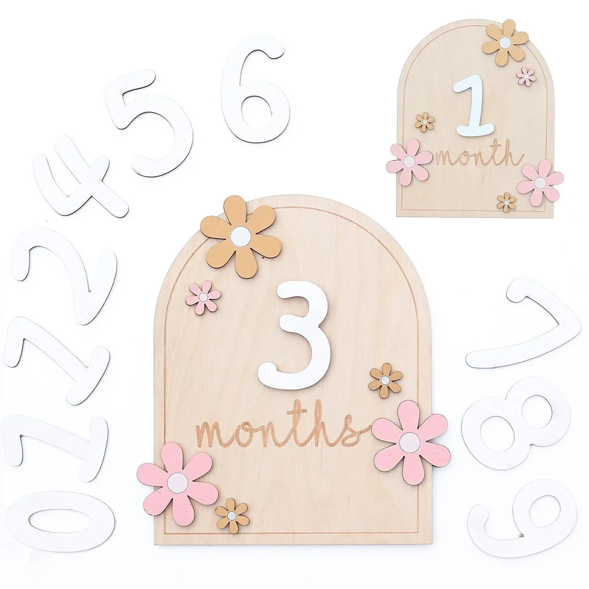 Wooden Baby Monthly Milestone  - Milestone Card Set recension och pris