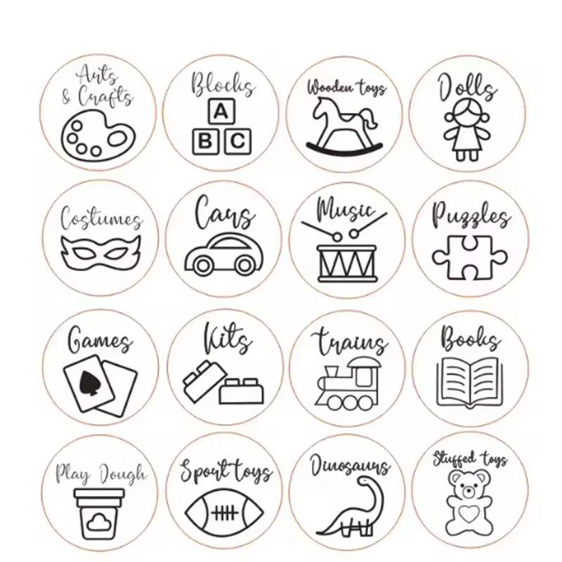 Wooden Storage Tags Nursery De - Baby Nursery Items recension och pris