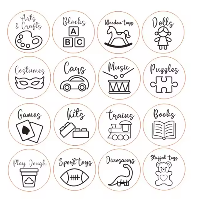 Wooden Storage Tags Nursery De - Baby Nursery Items recension och pris