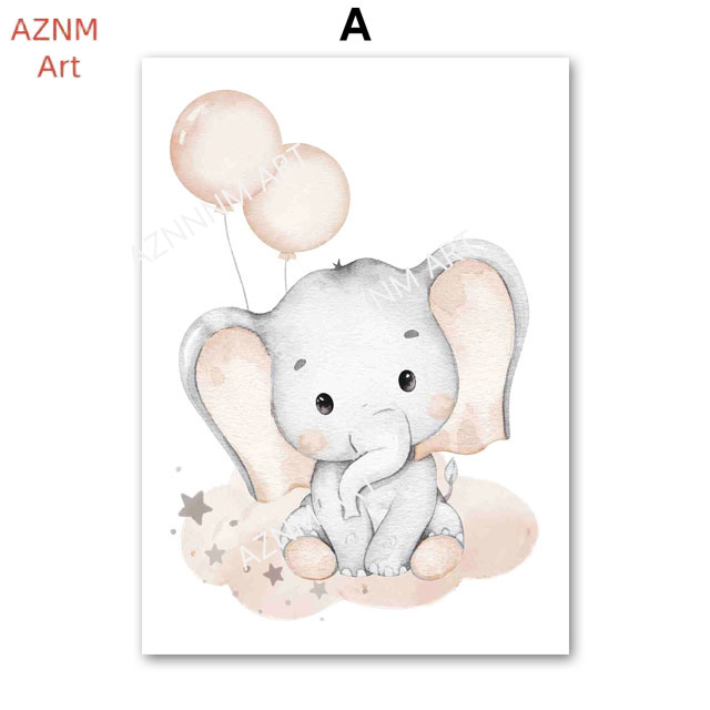 Elephant Balloon Rainbow Moon  - Baby Nursery Things recension och pris