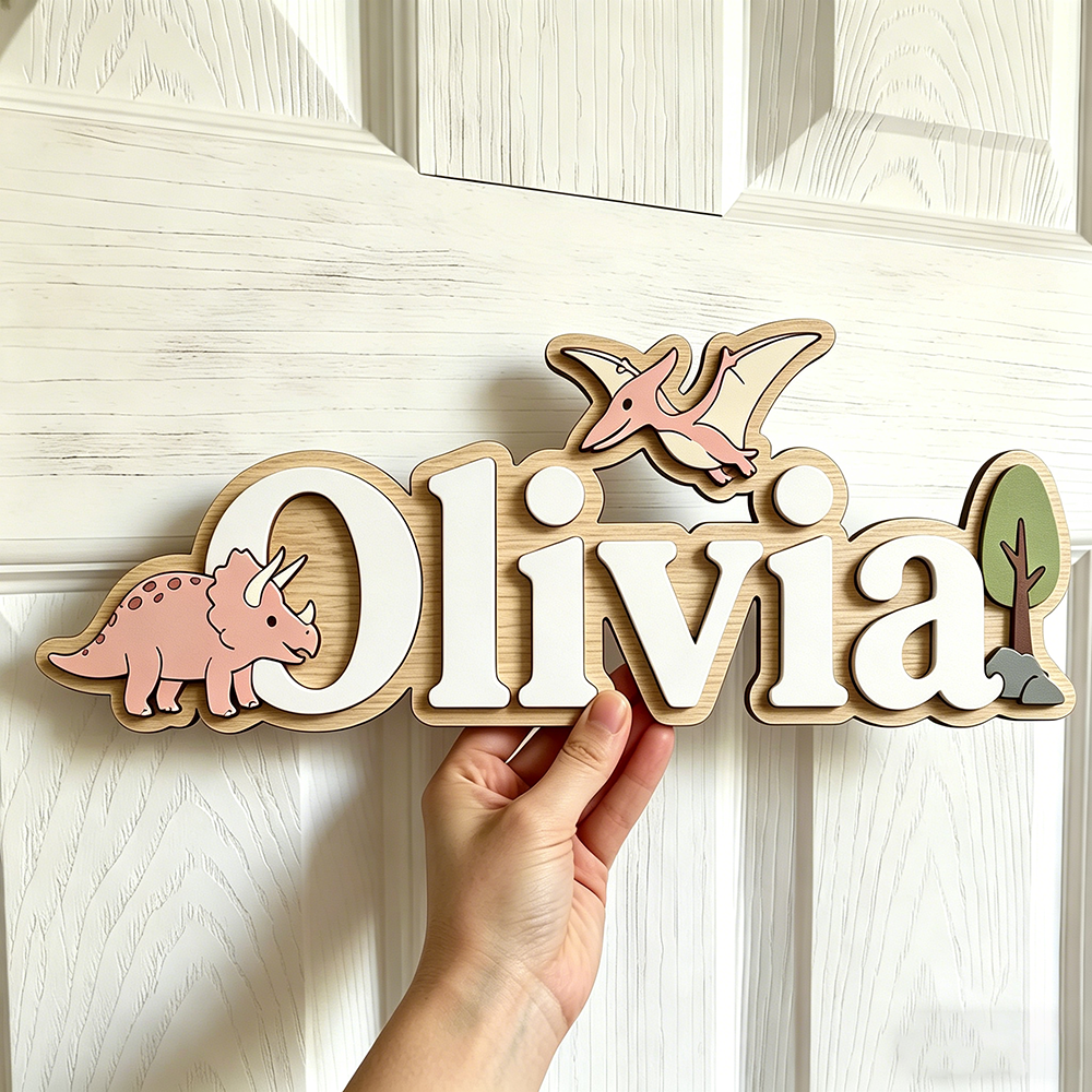 Personalized Dinosaur Name Sig - Baby Nursery Usa recension och pris