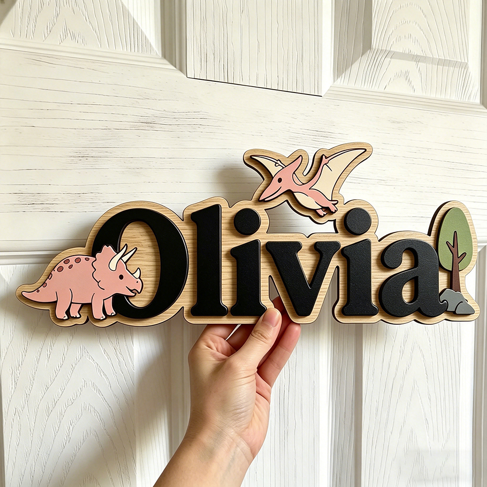 Personalized Dinosaur Name Sig - Baby Nursery Usa recension och pris