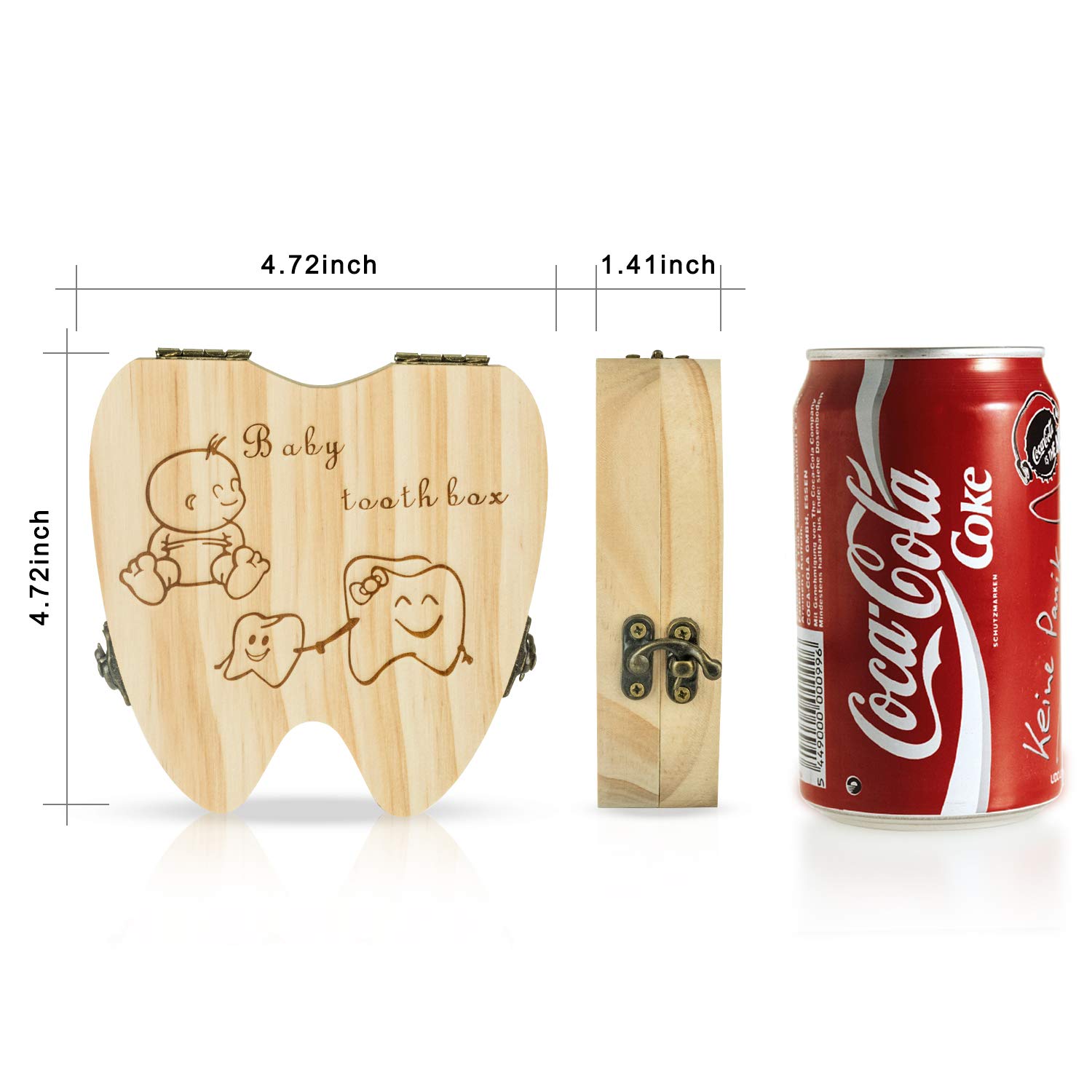 1PCS New Design Pine Wooden Ba - Baby Keepsake Box recension och pris