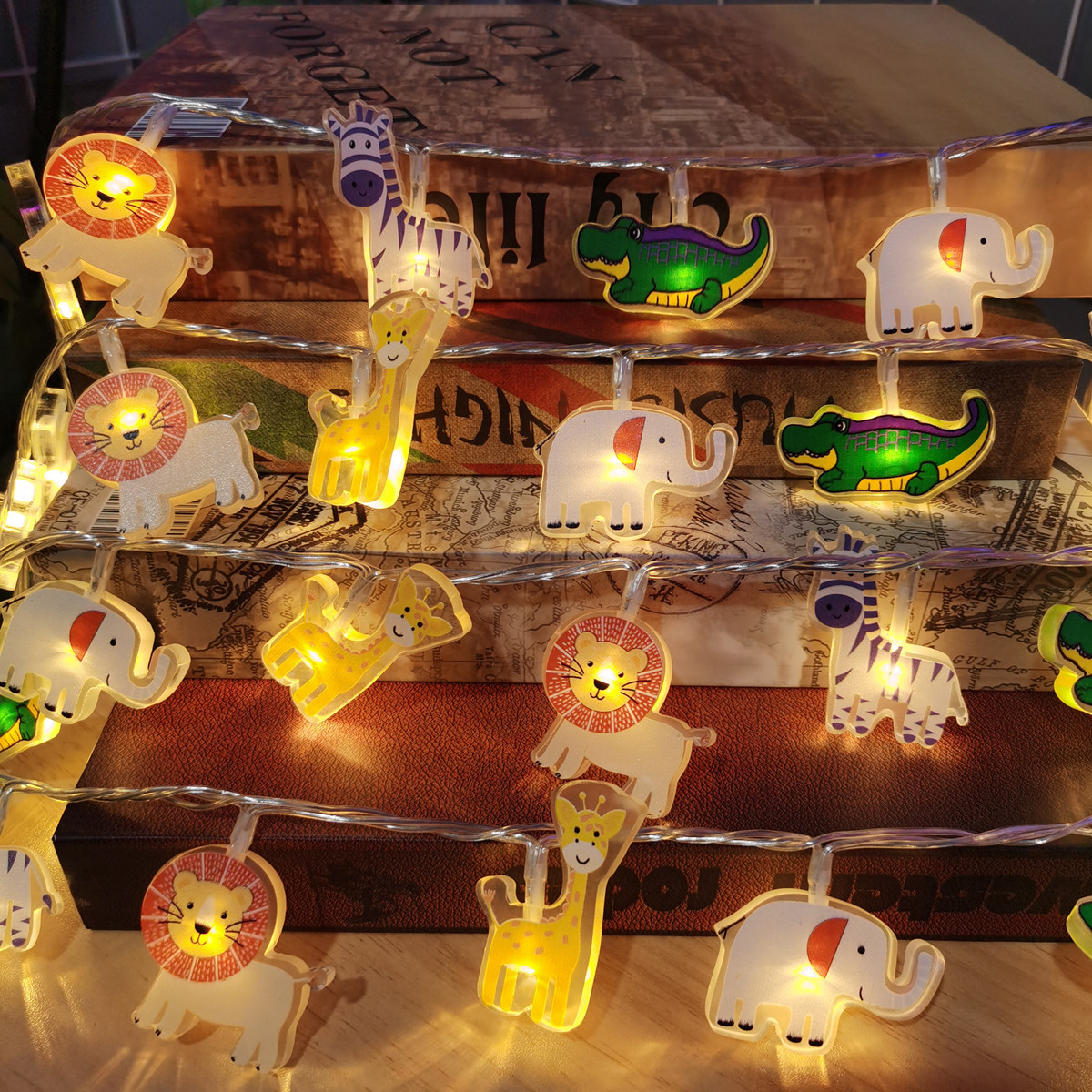 Cartoon Wild Animal LED Decora - Baby Nursery Jungle Theme recension och pris