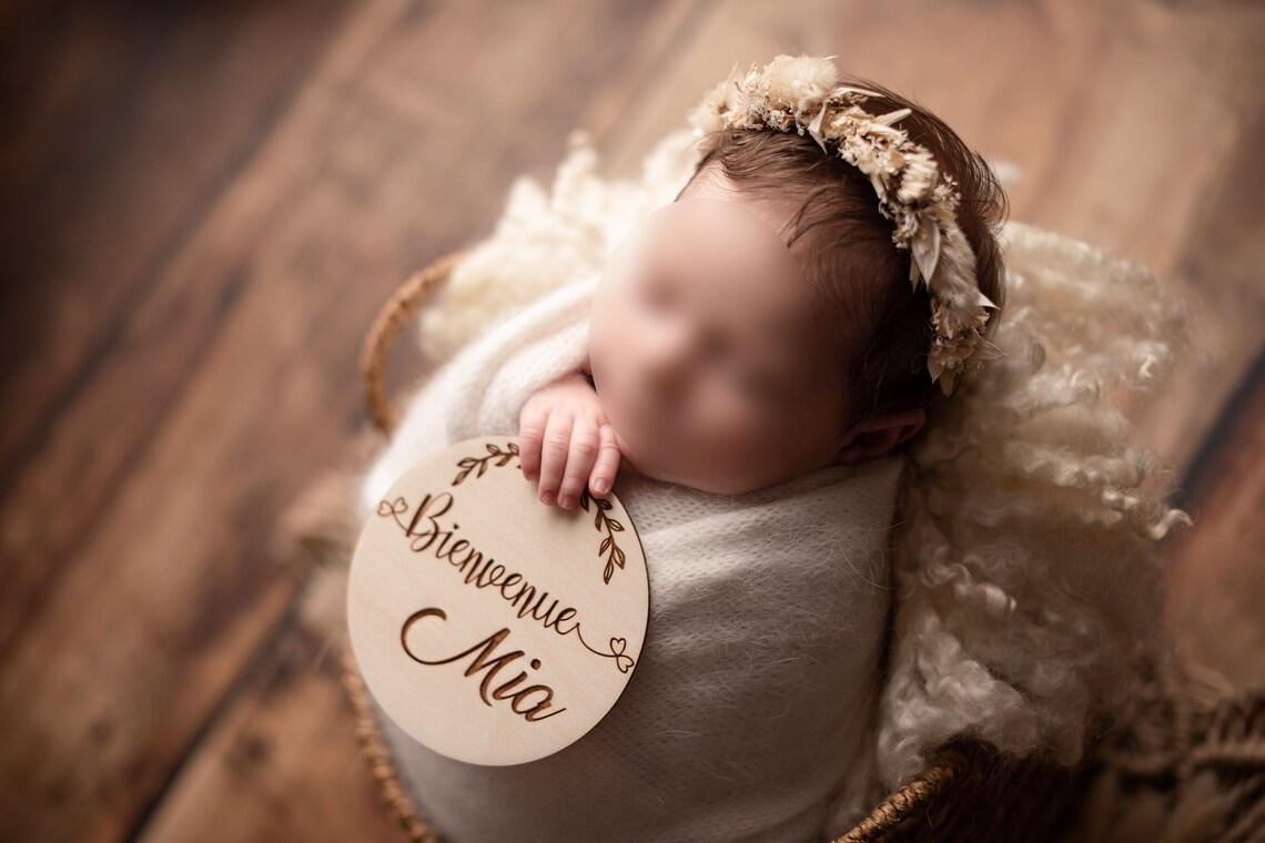 Personalized name baby birth w - Milestone Card Set recension och pris