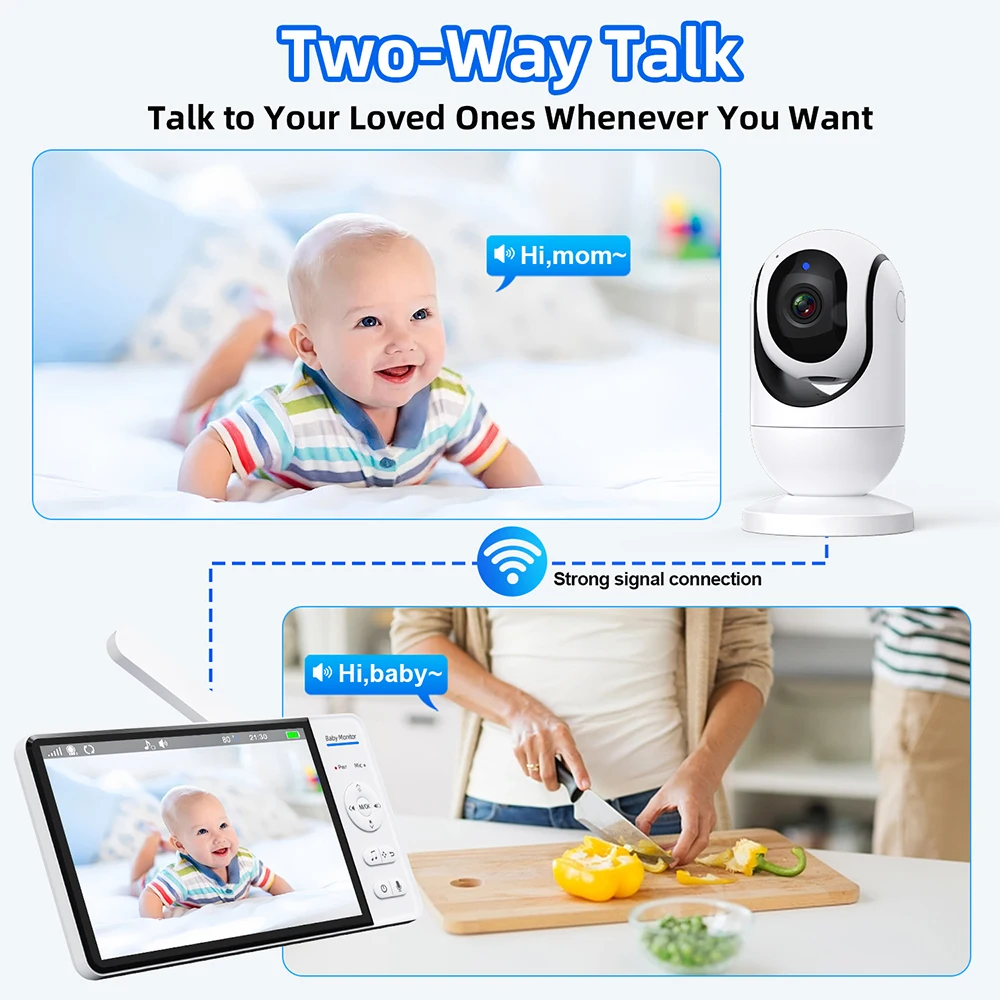 7.0'' Video Baby Monitor 720P  - Wearable Baby Monitor recension och pris