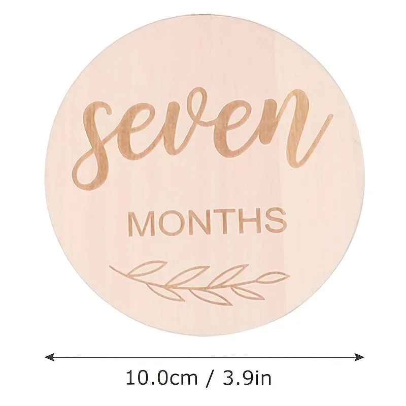 12pcs/set Wood Chip Month Souv - Milestone Card Set recension och pris