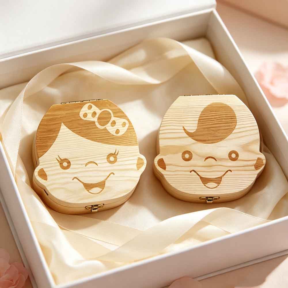 vvocciGerman Wooden Kids Milk  - Baby Keepsake Box recension och pris