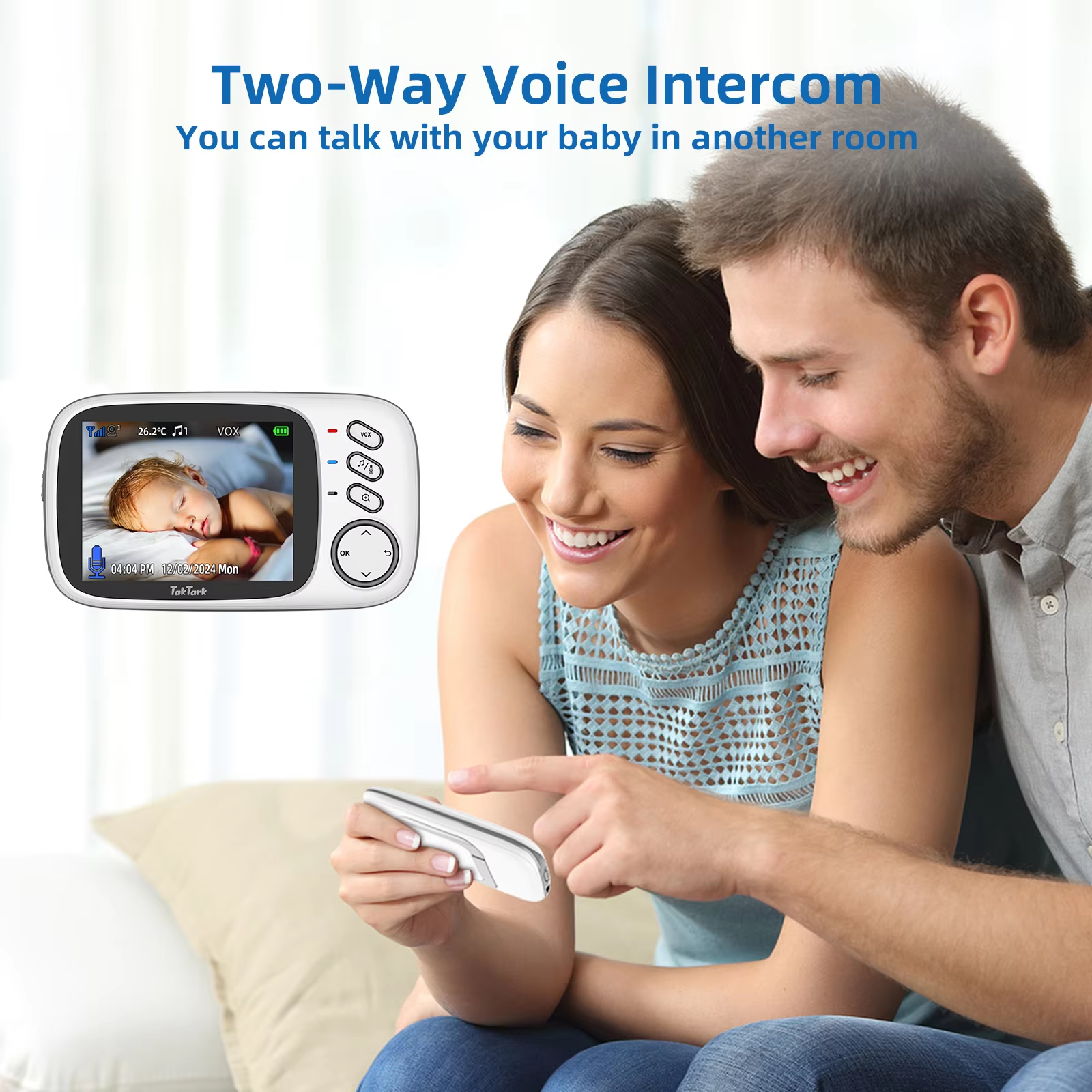 TakTark 3.2 Inch Wireless Vide - Wearable Baby Monitor recension och pris