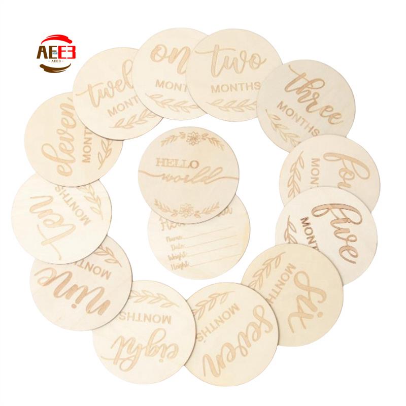 AEE3-Wooden Milestone Cards An - Milestone Card Set recension och pris