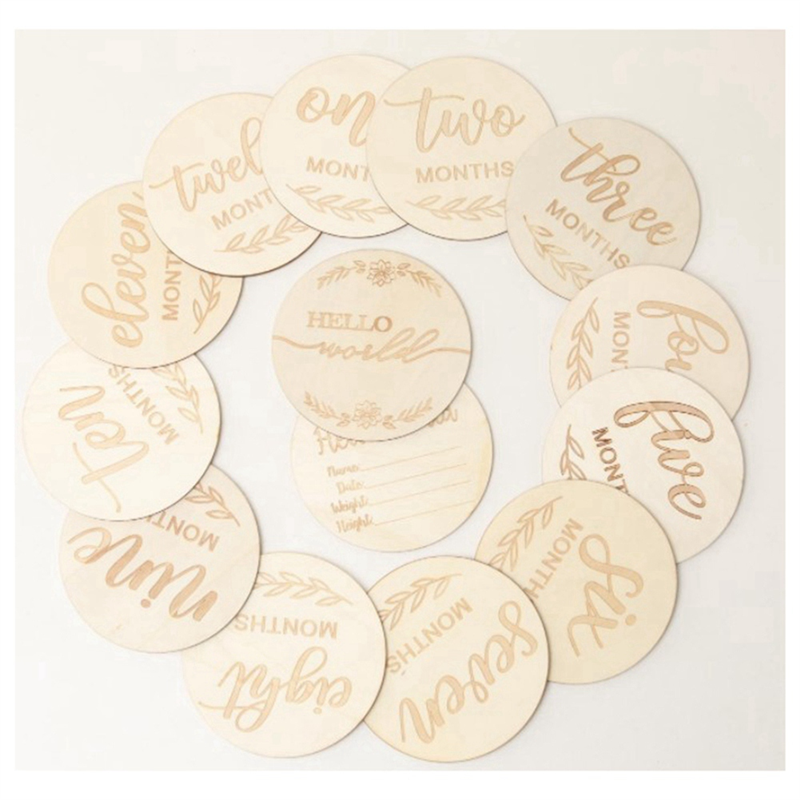 AEE3-Wooden Milestone Cards An - Milestone Card Set recension och pris