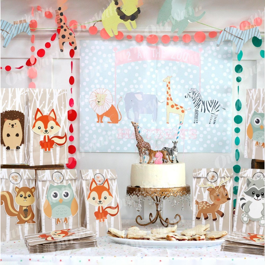 12PCS Jungle Theme Party Birth - Baby Nursery Jungle Theme recension och pris