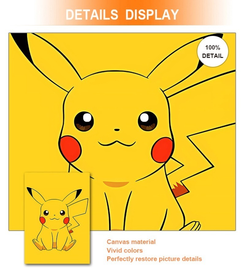 Cartoon Anime Poster Pokemon P - Baby Nursery Hanging Decor recension och pris