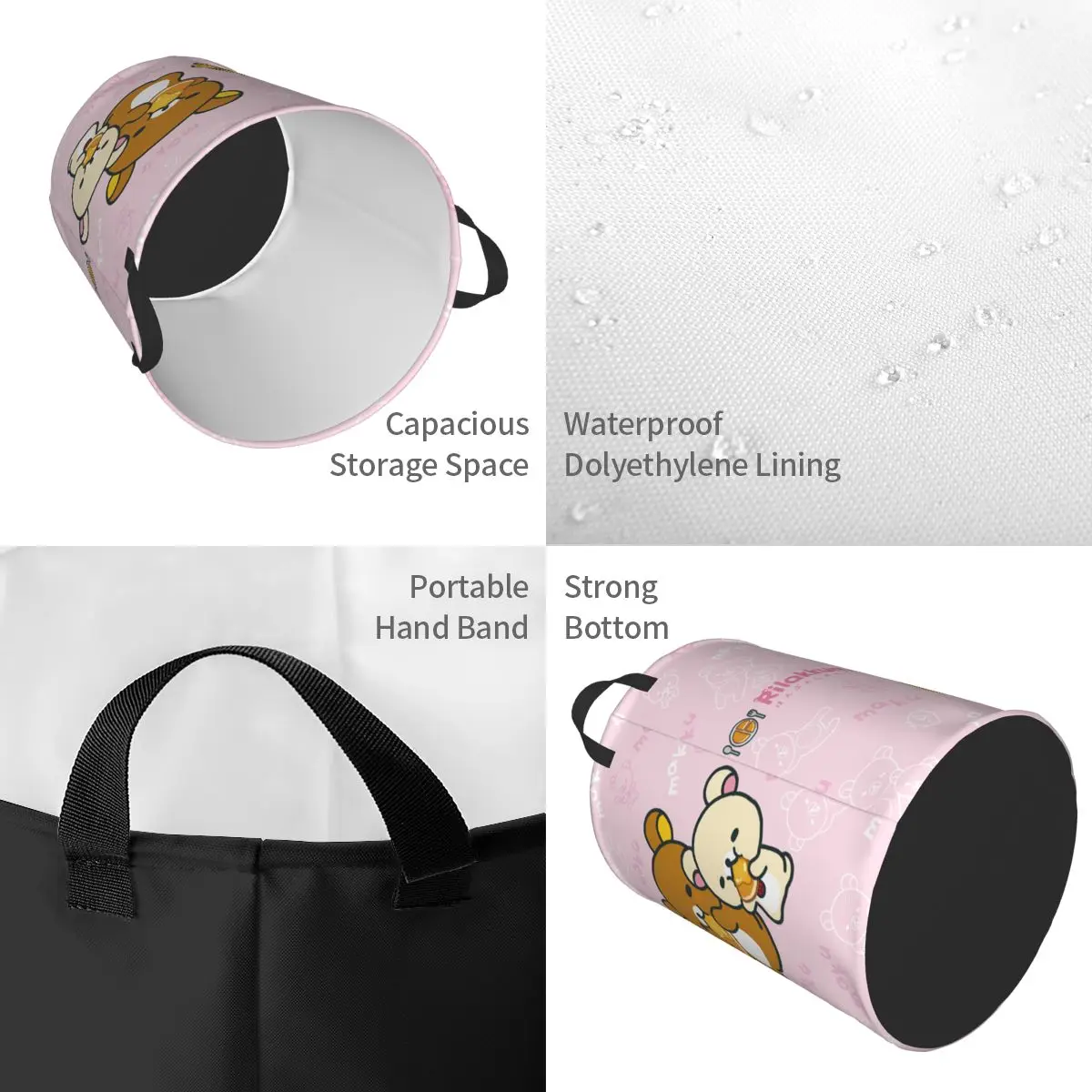 Kawaii Cartoon Rilakkuma Bear  - Laundry Hamper Nursery recension och pris